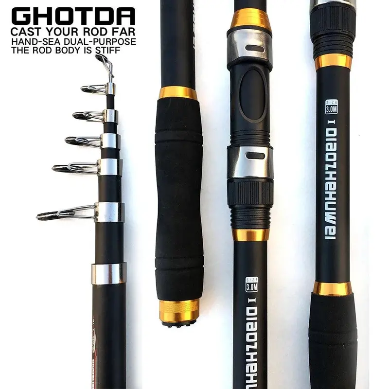 Ghotda Adjustable Telescopic Fishing Rod – Versatile 2.1M To 3.6M Length Range For All Conditions 1
