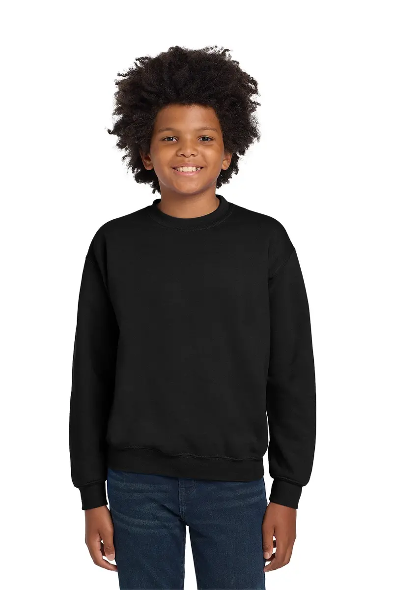 Gildan Heavy Blend Youth Screen Printed Crewneck Sweatshirt (18000B) 1