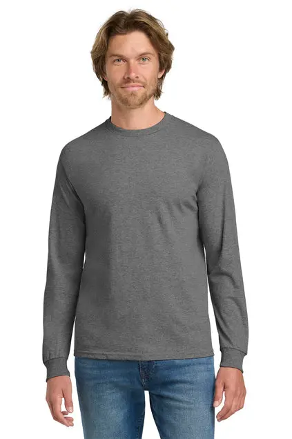 Gildan Heavy Cotton Long Sleeve T-Shirt With Screen Printing (5400) 1
