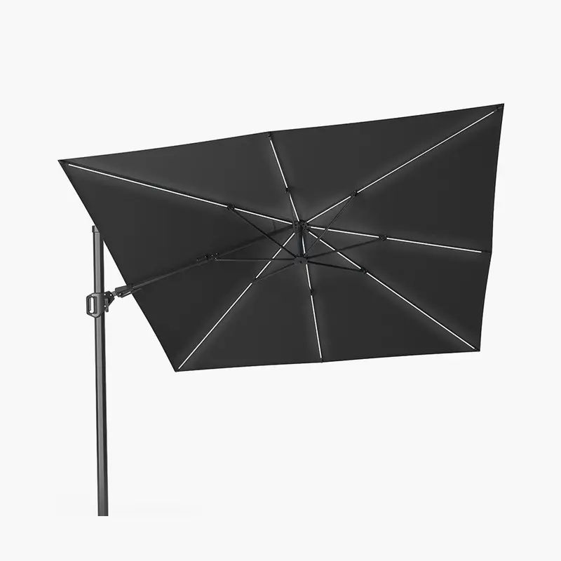 Glow Challenger T2 3M Square Faded Black Cantilever Parasol – Pacific Lifestyle 1