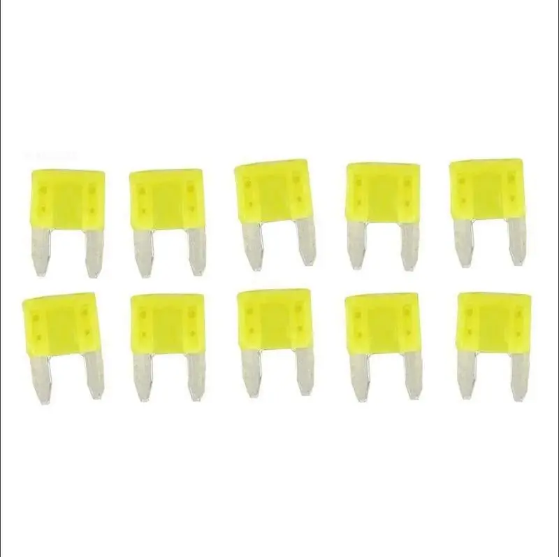 Glx-F20A-10Pk Ten-Pack Of 20-Amp Yellow Fast-Acting Fuses 1