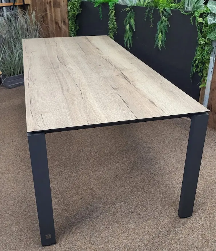 Goa Outdoor Dining Table – 220Cm Hpl Teak-Effect Top – 4 Seasons Outdoor 1