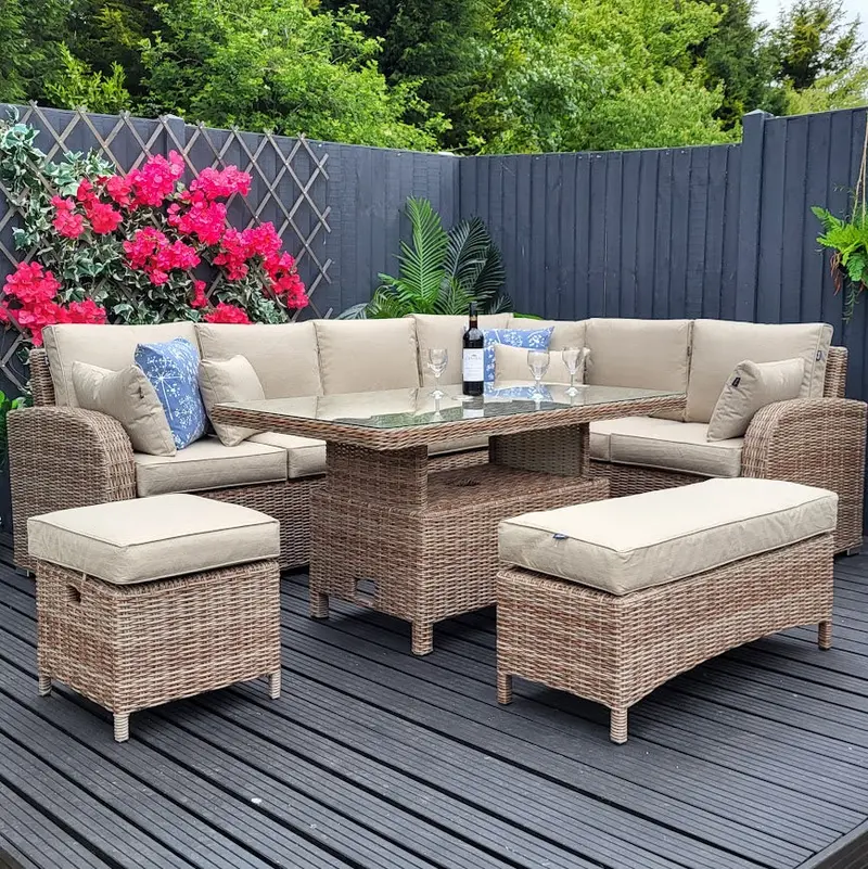 Haven Cotswold Large Modular Corner Lounge With Adjustable Table – Harbo 1