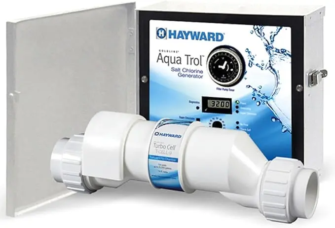 Hayward Aquatrol Above-Ground Salt Chlorine Generator – 18,000-Gallon System With Return Jet & Twist-Lock (W3Aq-Trol-Rj-Tl) 1