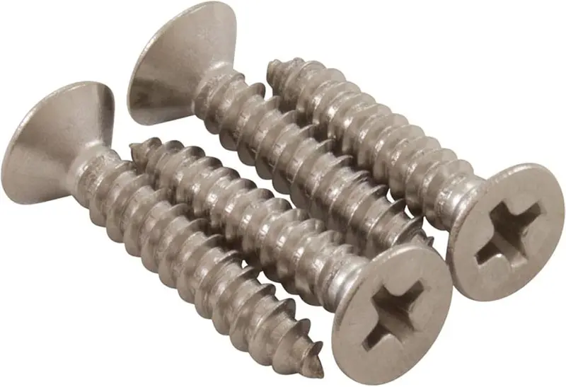 Heavy-Duty Drain Grate Screws – #1 Size, 7/8" Length, Stainless Alternative, 61008-042-022 1