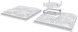 High-Flow 18-Square Dual-Pak Frame And Cover Assembly | Wg1033Hf2Pak2 1