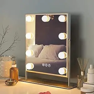 Hollywood-Style Dimmable Pivot Mirror For Portrait Use 1