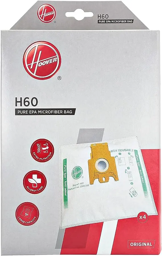 Hoover H60 Anti-Odour Dust Bags – Sensory Purepower Paper Bags (35600392) 1
