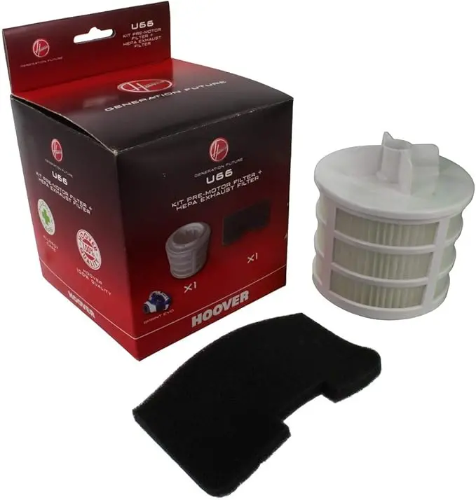 Hoover U66 Premotor + Hepa Exhaust Filter Kit – Compatible With Sprint & Whirlwind Se71Wr01 (35601328) 1