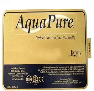 Jandy Aquapure Control Box Top Decal – Front Panel Branding & Model Identifier 1