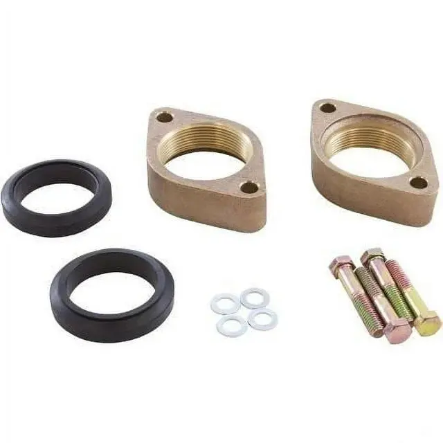 Jandy Legacy Lrzm Pool & Spa Heater Bronze Flange And Gasket Kit (R0461500) 1