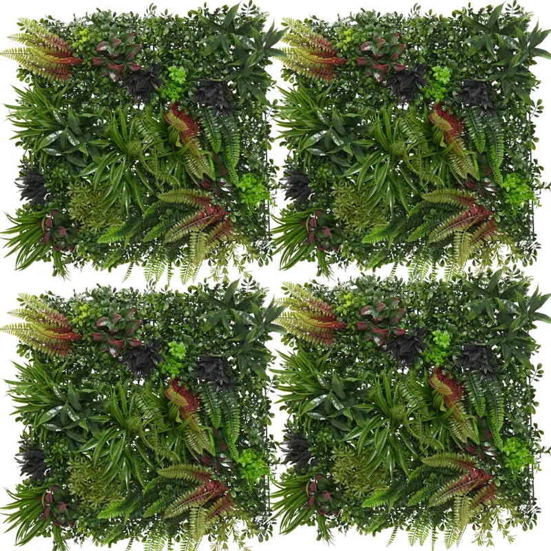 Jungle-Effect Premium Outdoor Wall Panels – Set Of 4 Tropical Greenery Screens 1