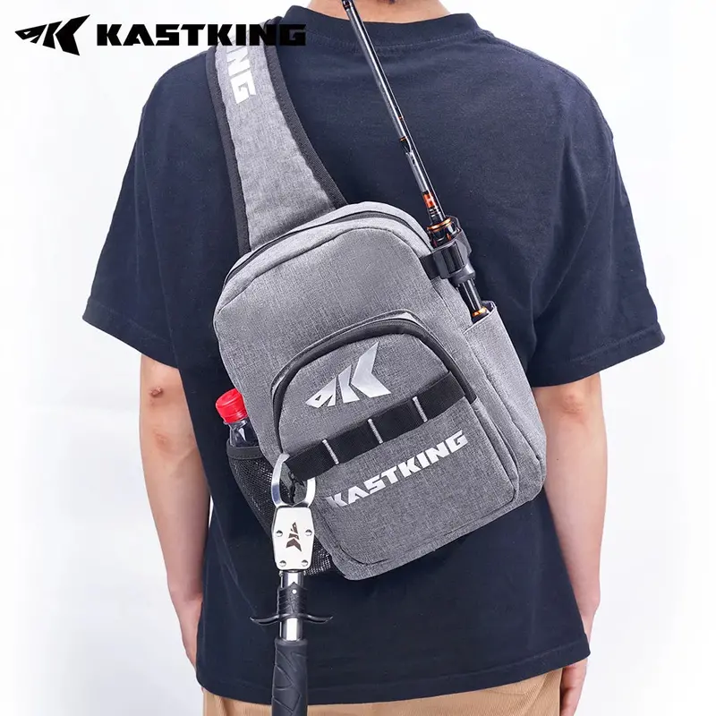 Kastking Bait Boss Tackle Sling Bag – Compact Shoulder Pack With Integrated Rod Carrier 1