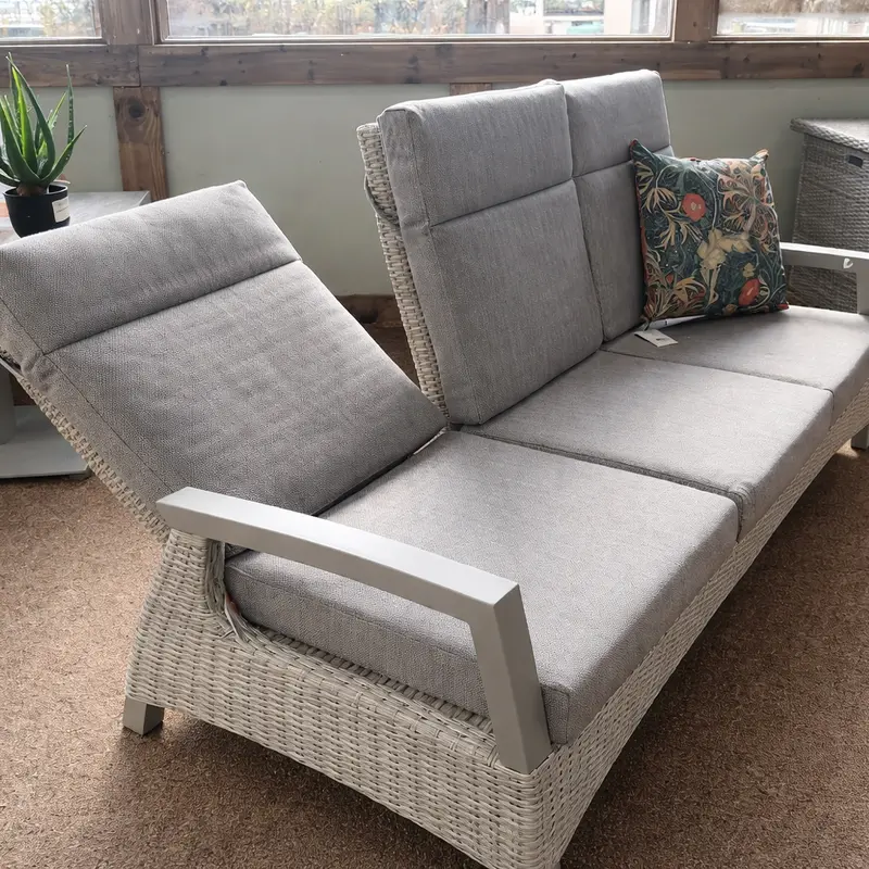 Kendal 3-Seater All-Weather Reclining Sofa – Natural | Vila 1