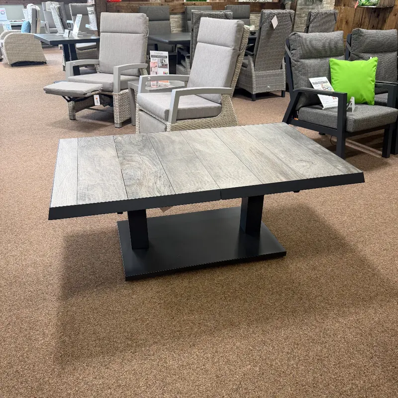 Kendal/Triton Height-Adjustable Extending Outdoor Table – Grey 1