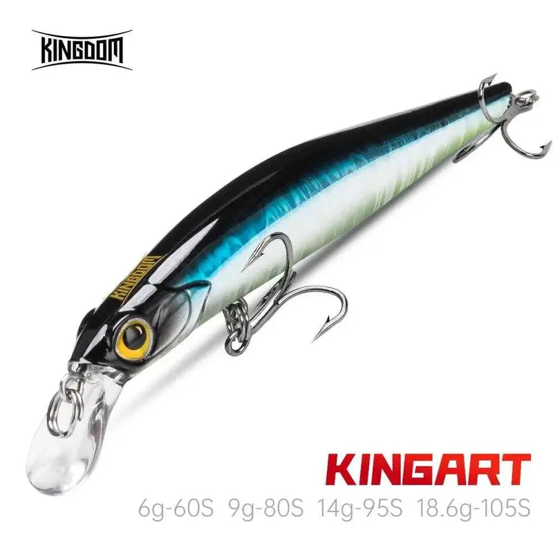 Kingdom Kingart Weighted Minnow Lure – 6G, 9G, 14G & 18.6G Sinking Options 1