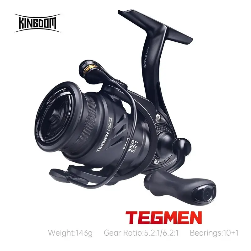Kingdom Tegmen Ultra-Light Spinning Reel – High-Speed Carbon Design For Precision Casting 1