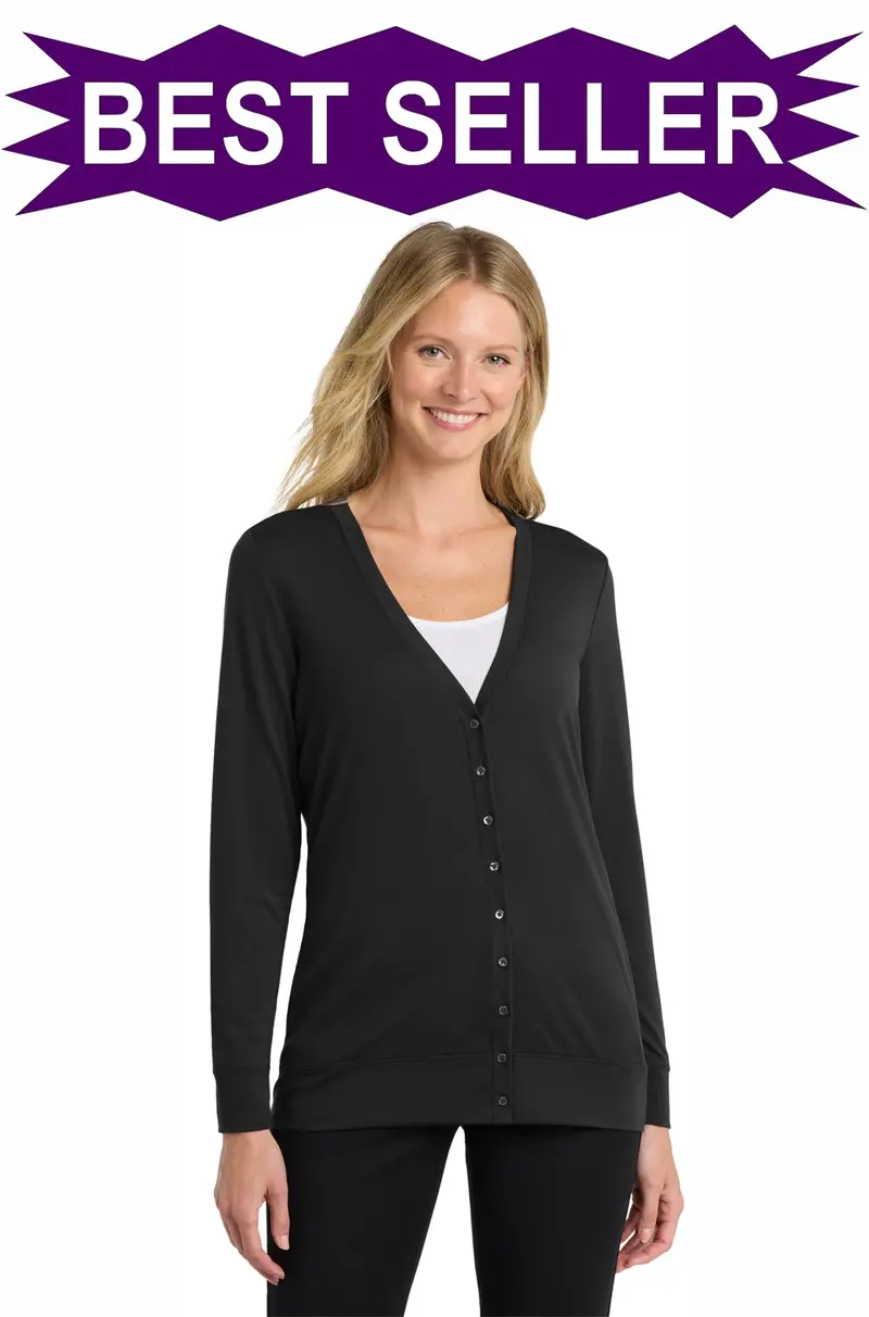 L545 – Port Authority Women’S Concept Cardigan With Front Buttons 1