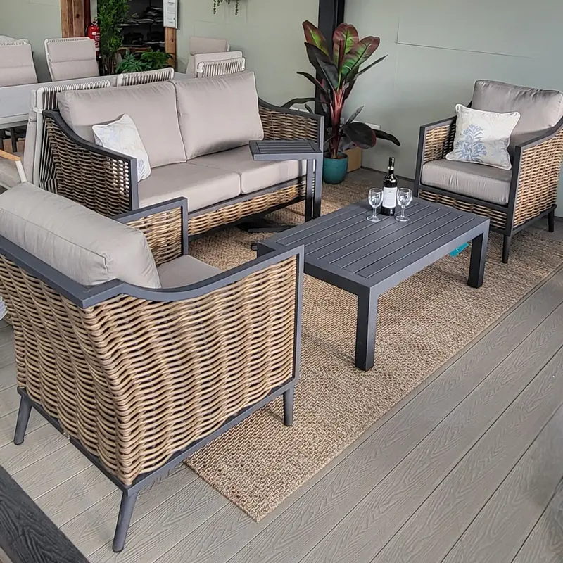 Langley Oakley Taupe Outdoor Lounge Cushions – Weather-Resistant Seating Accents By Daro 1