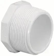 Lasco 2-Inch Mip Sch 40 Pvc Threaded Plug | 450-020 1