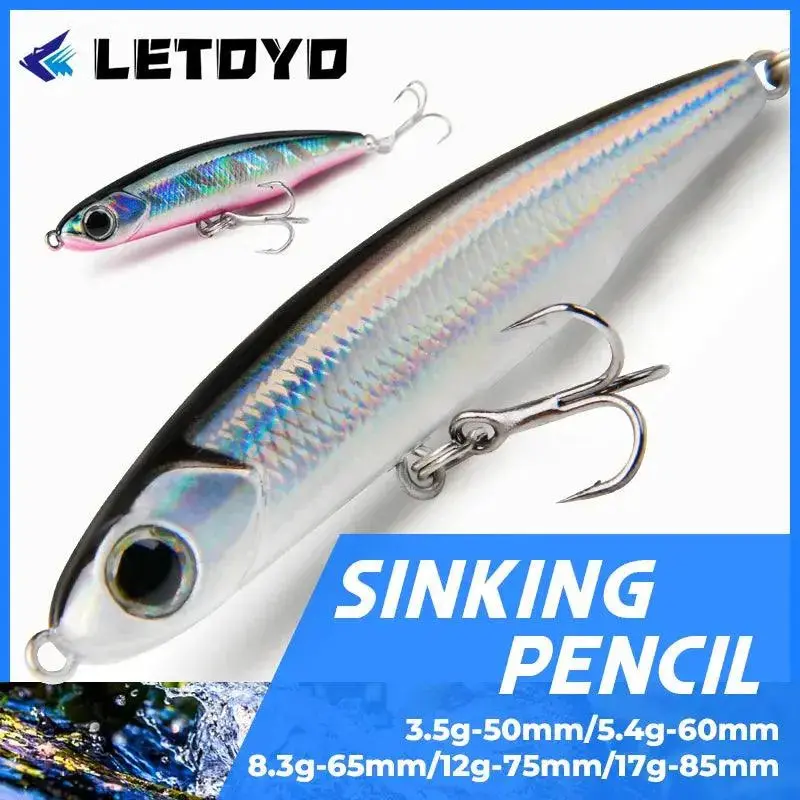 Letoyo Sinking Pencil Wobbler – Suspended Action Topwater Lure 1