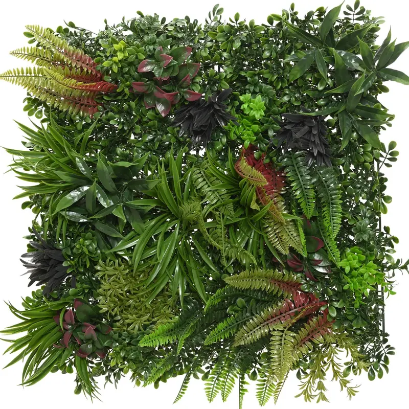 Lifelike Jungle-Themed Outdoor Foliage Wall Panel – Premium Grade 1