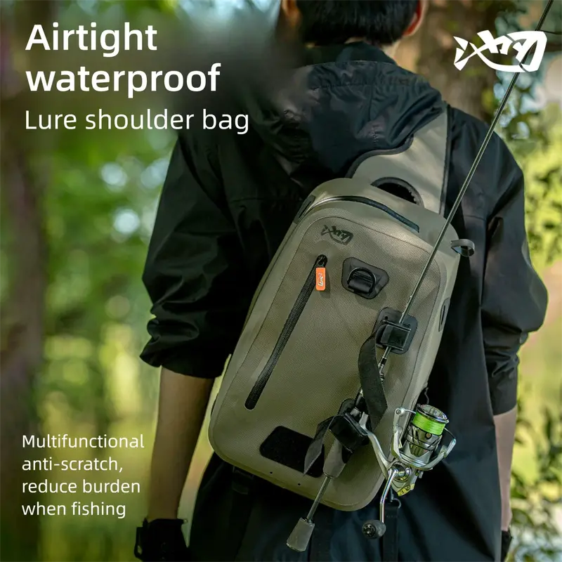 Linnhue Waterproof Fishing Shoulder Bag – Spacious Tackle Organizer With Lure & Line Storage 1