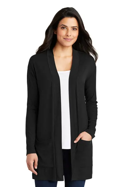 Lk5434 – Port Authority Women’S Long-Sleeve Pocket Cardigan 1