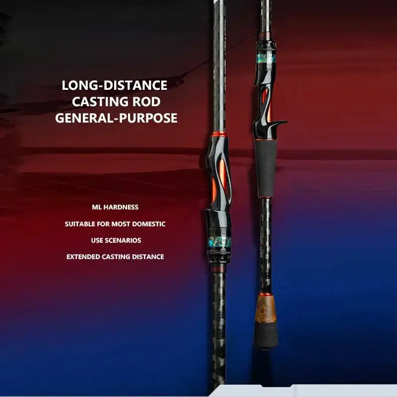 Mavllos Cobraking Spinning Fishing Rod – 2-Piece Fast Action Carbon Rod (1.98–2.4M, 17–27Lb Line) 1