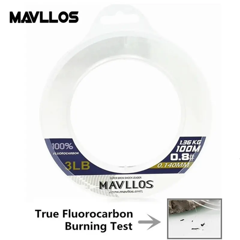 Mavllos Darcy Japanese Monofilament Fishing Line – Fast-Sinking Carbon Leader (50–100M, 3–32Lb) 1