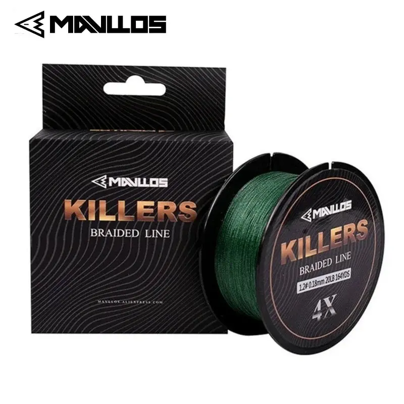 Mavllos Killers High-Performance Carp Braided Line – 150M, 4-Strand Cross-Woven Pe, 4–80Lb Test, Saltwater-Durable & Abrasion-Resistant 1