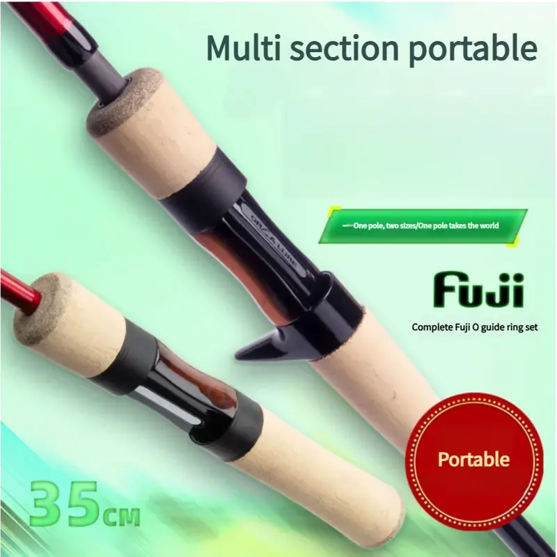 Mavllos Lightning Portable Bass Casting Rod – 3–12G / 4–18G Options, Ultra-Light Carbon Blank, Travel-Friendly Design For General Freshwater Fishing 1