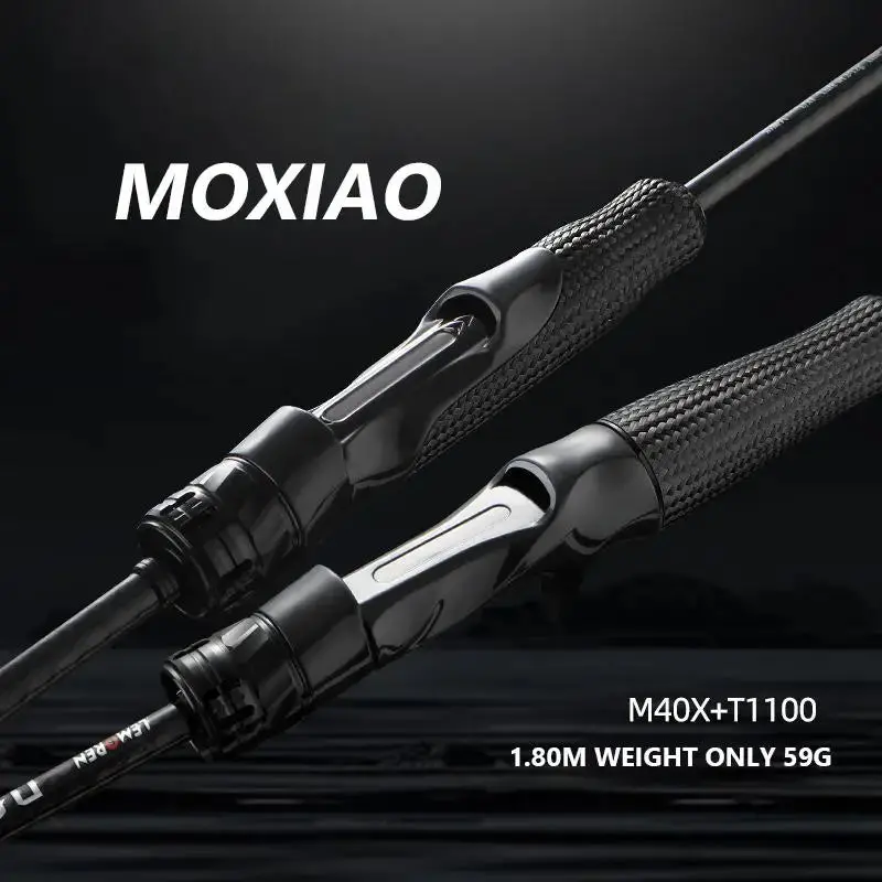 Mavllos Moxiao Bass Spinning Rod – 2-Piece Light Carbon Rod (1.98–2.04M, 1–12Lb, 2–28G Lure) 1