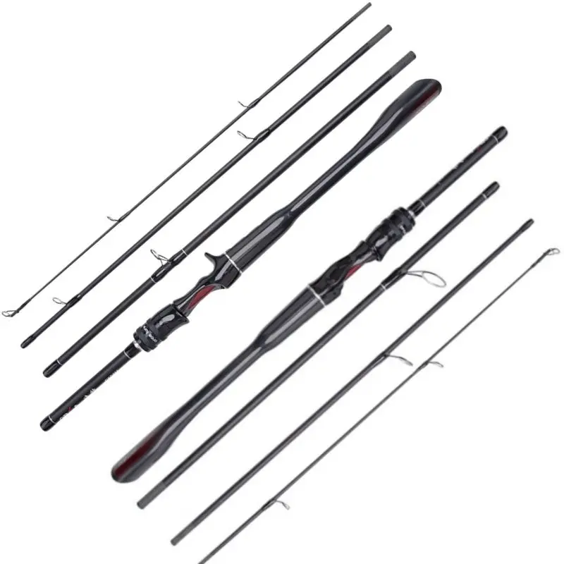Mavllos Ocka Portable Travel Spinning Rod – 4-Section, 5–20G Lure, 12Lb Rating, Lightweight Carbon Rod For Bass & Pike 1