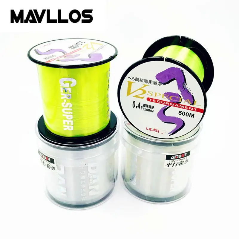 Mavllos Premium Monofilament Carp Fishing Line – 500M Spool, #0.4–#10, Fast-Sinking, Abrasion-Resistant Nylon For River, Lake & Rock Fishing 1