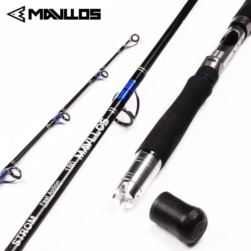Mavllos Storm Heavy-Duty Saltwater Jigging Rod – 70–250G Tuna Lures, 20–50Lb Rating, 3-Section Carbon, 1.8M/2.1M Mh Power 1