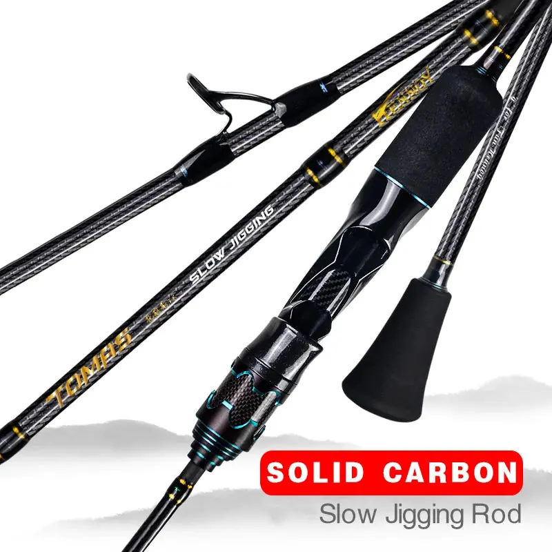 Mavllos Tomas Dual-Range Slow-Jigging Rod – 30–200G / 80–350G Options, Solid Carbon Tip, Built For Targeted Tuna & Trout Deep-Water Techniques 1