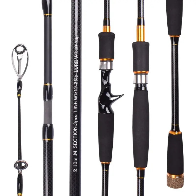 Mavllos Yking Snapper & Perch Spinning Rod – 10–25G Lure Range, 12–25Lb Line Rating, 3-Piece Carbon Blank, Compact & Sensitive For Shore & Boat Fishing 1