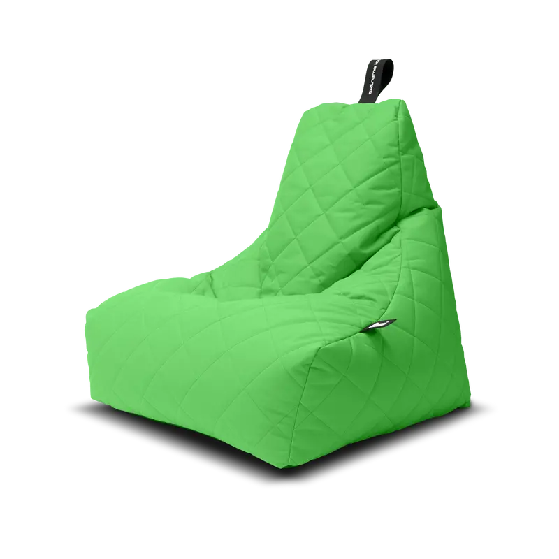 Mighty Quilted Outdoor Bean Bag – Vibrant Lime Colour 1