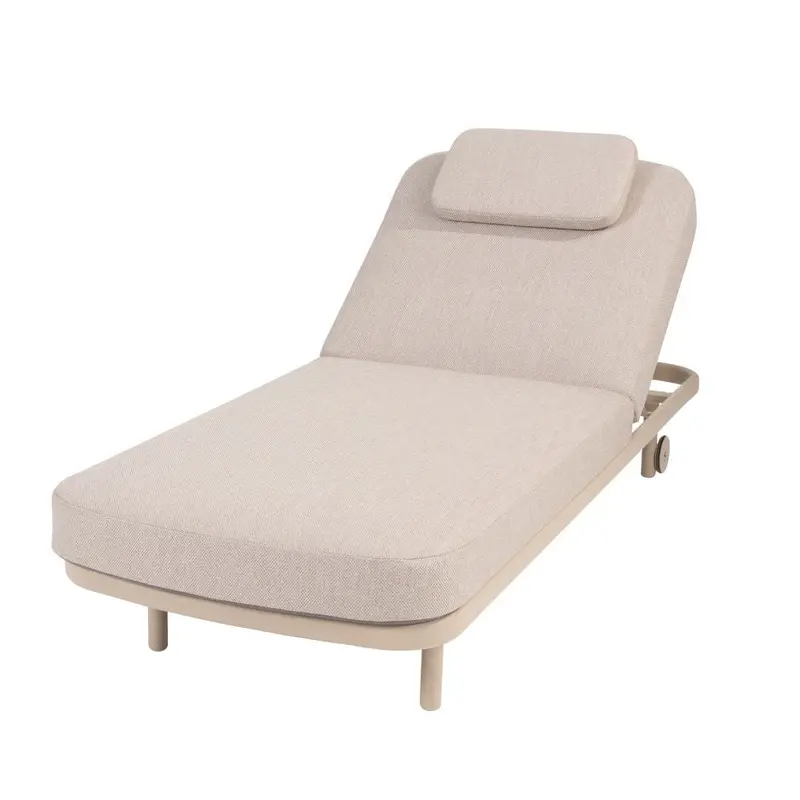 Milano Sunbed In Latte Finish | 4 Seasons Outdoor 1