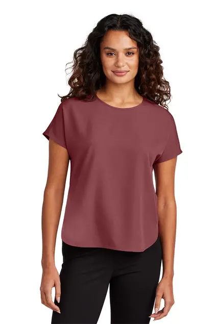 Mm2015 – Mercer+Mettle Women’S Stretch Crepe Crew Neck Top 1