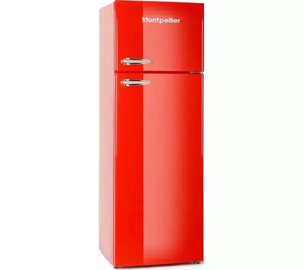 Montpellier Mab346R Retro 80/20 Fridge Freezer – Bold Red Finish (Collection Only) 1