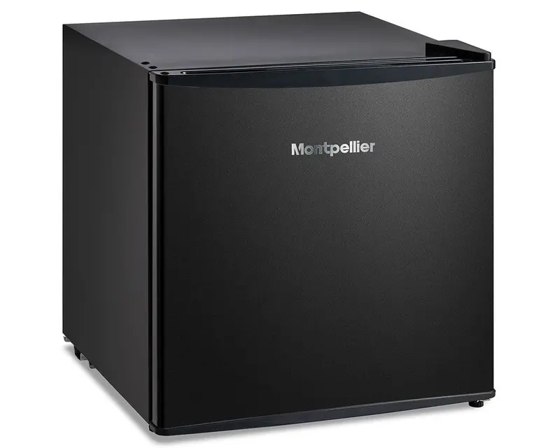 Montpellier Mttr43Bk 43-Litre Tabletop Fridge – 50 Cm Black Design With Icebox Compartment 1