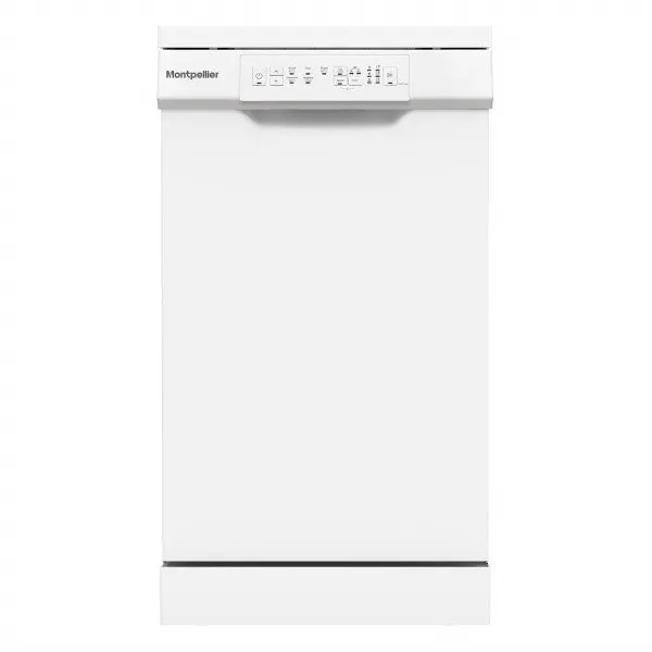 Montpellier Mw45W Slimline 45Cm Freestanding Dishwasher – White 1