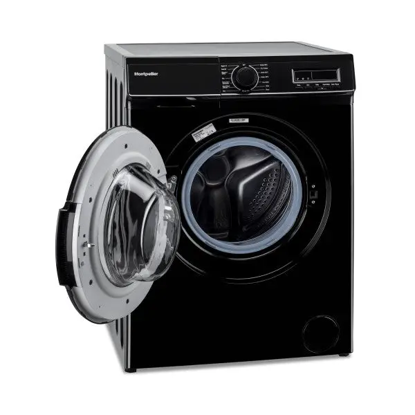 Montpellier Mw7141K Washing Machine – 7 Kg Capacity, 1400 Rpm Spin, Black Finish 1