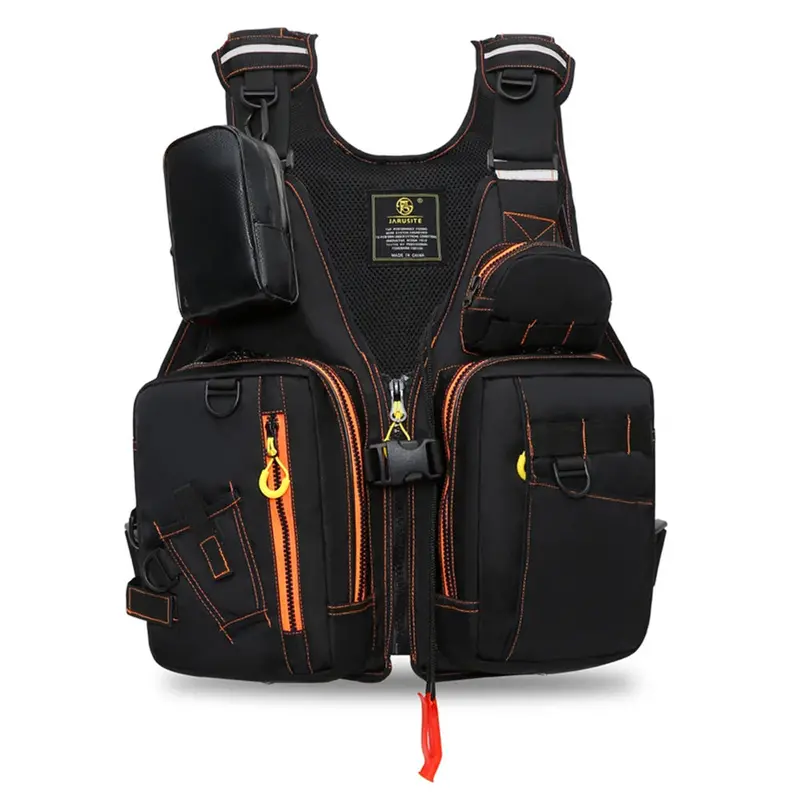 Multi-Compartment Fishing Life Vest – Buoyant Safety Vest With Gear Storage 1