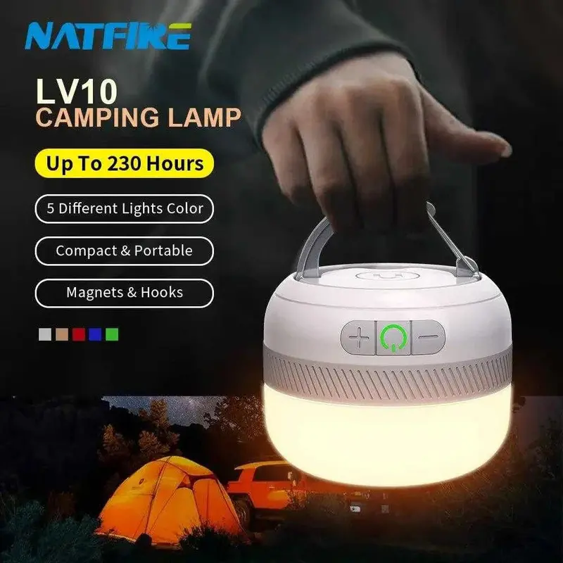 Natfire Lv10 Ultra-Long-Life Lantern – 230-Hour Runtime Rechargeable Light 1