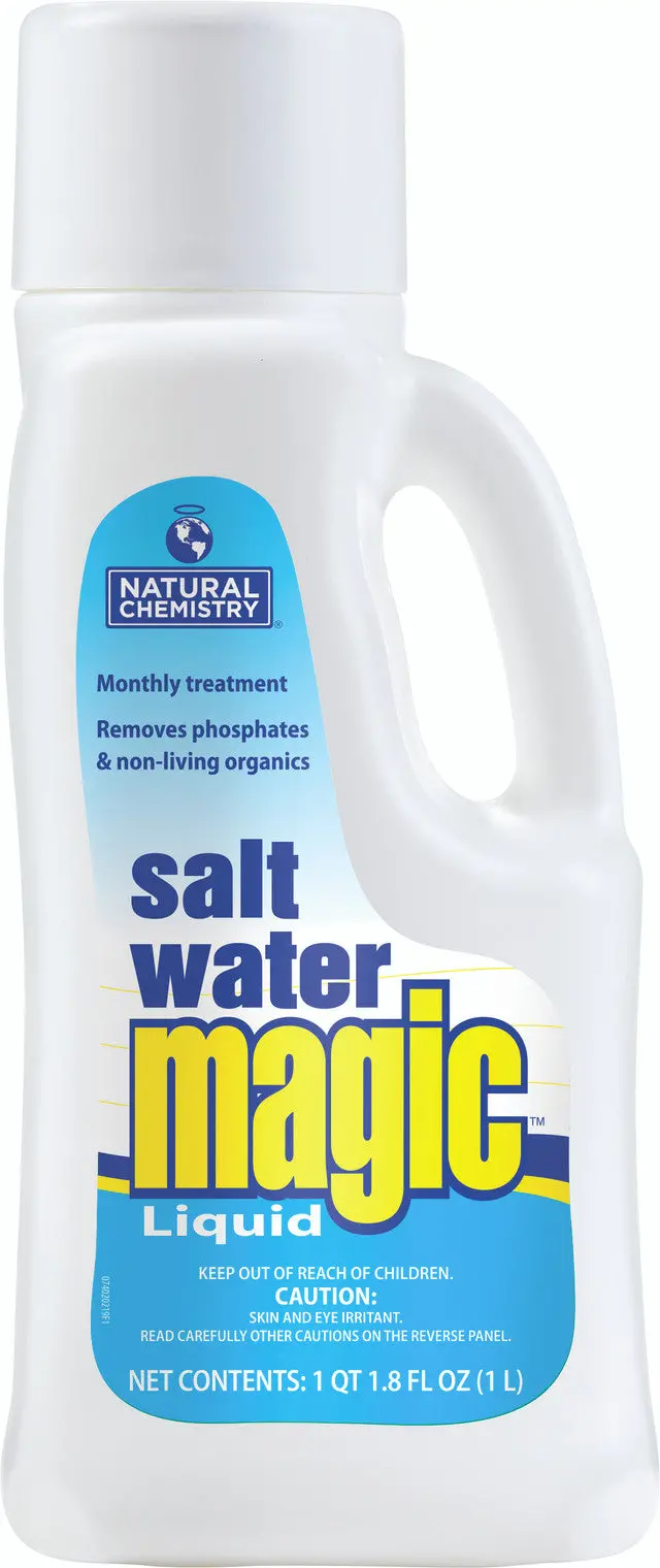 Natural Chemistry Salt Water Magic Liquid – 1-Liter Algaecide & Clarifier For Salt Pools (17402Ncm) 1