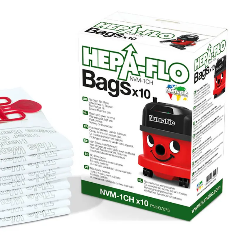 Nilfisk Hepa-Flo Vacuum Bags – 10-Pack (Nvm-1Ch) For Henry Vacuum Cleaners 1