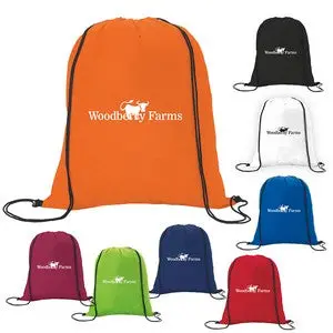 Non-Woven Drawstring Backpack – Lightweight Foldable School Or Gym Bag With Cinch Closure 1